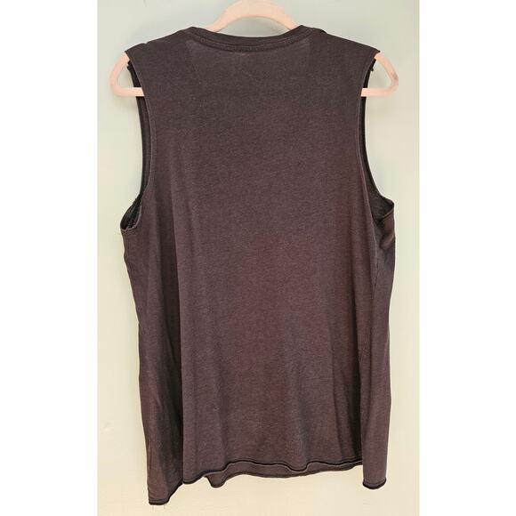 Zoe + Liv Women Gray Muscle Shirt “Day Dream” Stretch, Size Large - Picture 4 of 4